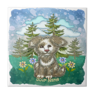 Brownie Pup Dog Tile
