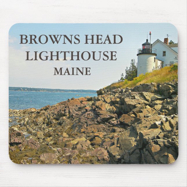 Browns Head Lighthouse, Maine Mousepad (Front)