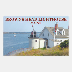 Browns Head Lighthouse, Maine Stickers