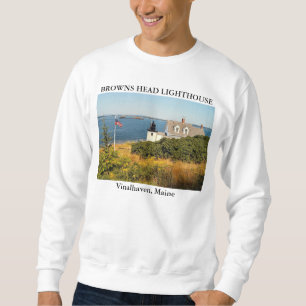 Browns Head Lighthouse, Vinalhaven Maine Sweatshirt