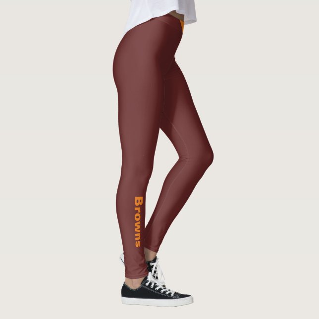 BROWNS Sports Team Logo Leggings (Right)