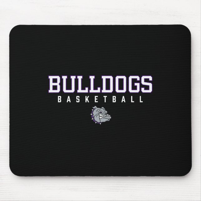 Brownsburg Bulldogs Logo Sketll Hs  Mouse Pad (Front)