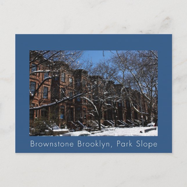 Brownstone Brooklyn, NY Postcard (Front)