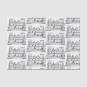 Brownstone City Christmas Tissue Paper