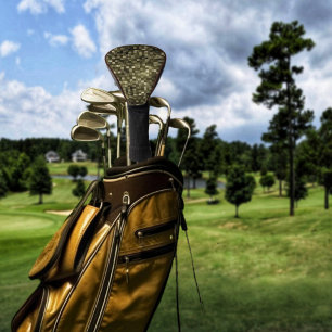 Brownstone Grid   Golf Head Cover