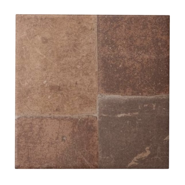 Brownstone vintage rustic simple rustic print  tile (Front)