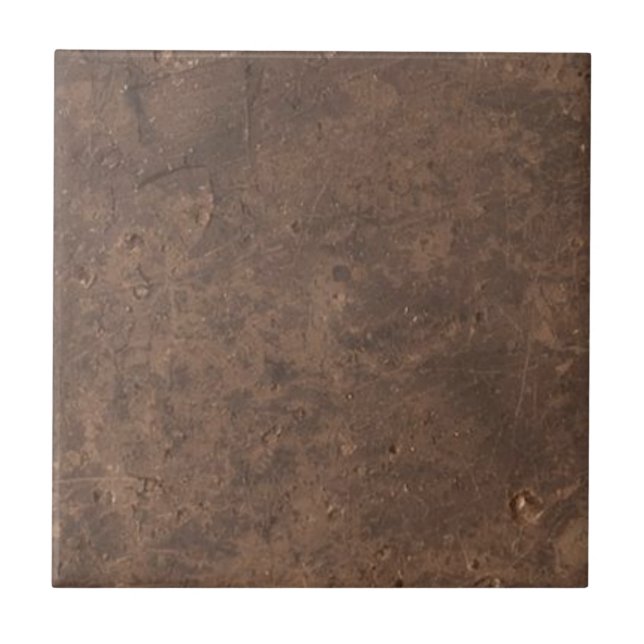 Brownstone vintage rustic simple rustic print  tile (Front)