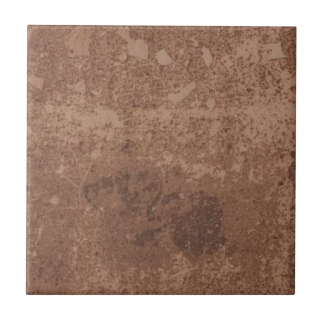 Brownstone vintage rustic simple rustic print  tile (Front)