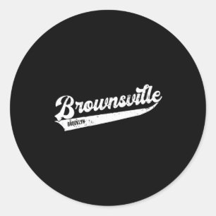 Brownsville Brooklyn New York City _1  Classic Round Sticker