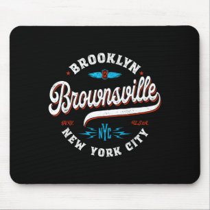 Brownsville Brooklyn New York Retro Vintage Grap  Mouse Pad