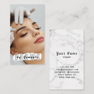 Brows Aftercare PMU Microblading Henna Salon Busin Business Card