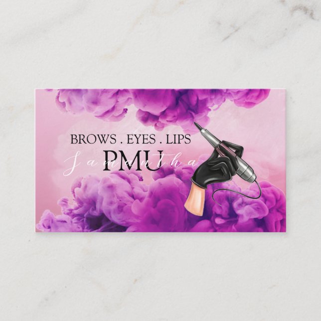 Brows Aftercare PMU Microblading Henna Salon Business Card (Front)