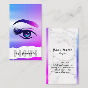 Brows Aftercare PMU Microblading Henna Salon Business Card