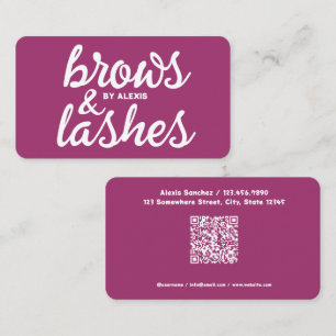 Brows And Lashes Custom QR Business Card