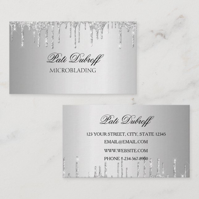 Brows Eyebrow Salon Microblading Business Card (Front/Back)