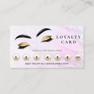 *~* Brows Eyes Lashes Thank You Rewards QR LOGO Loyalty Card