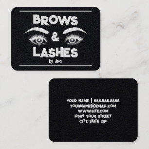 Brows Lashes Business Card
