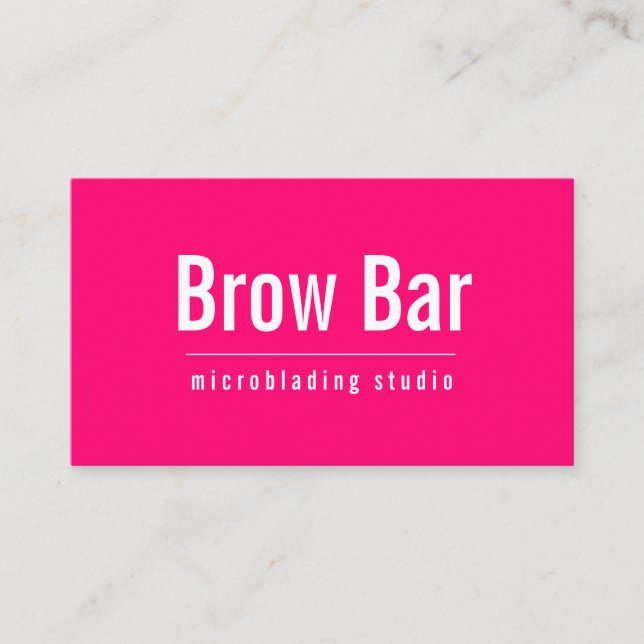 Brows & Lashes Microblading, Eyelash Extensions Business Card (Front)