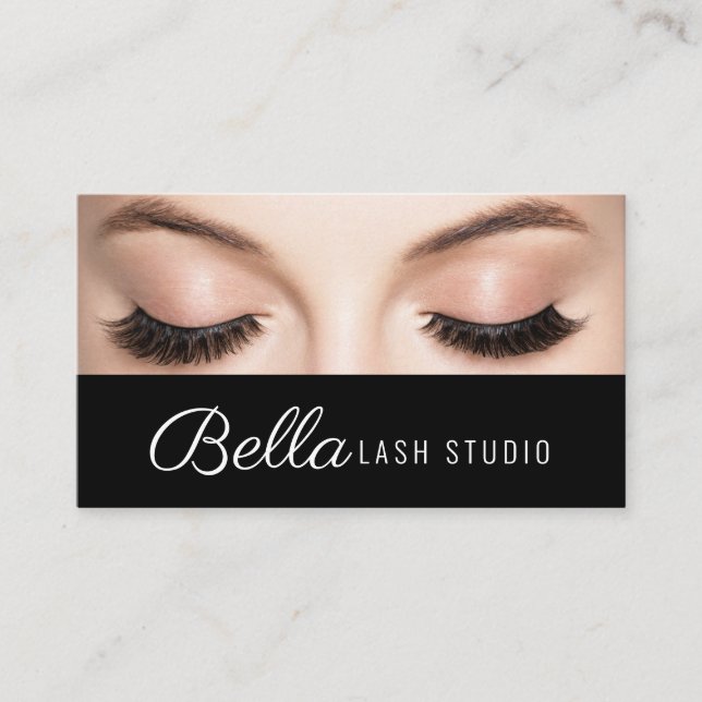 Brows & Lashes Salon Business Card (Front)