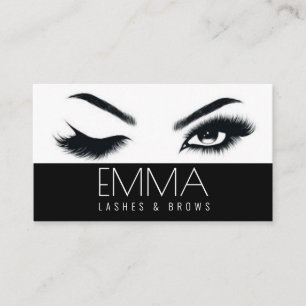 Brows & Lashes Salon Business Card