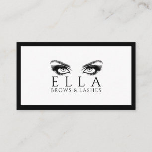 Brows & Lashes Salon Lash Extensions Business Card