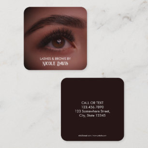 Brows & Lashes Tech Business Card