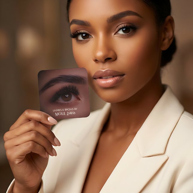 Brows & Lashes Tech Business Card (Brows & Lashes Tech Business Cards)