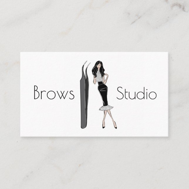 Brows Studio Business Card (Front)