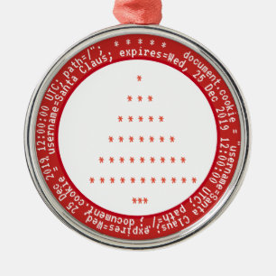 Browser Cookies for Santa Christmas Ornament