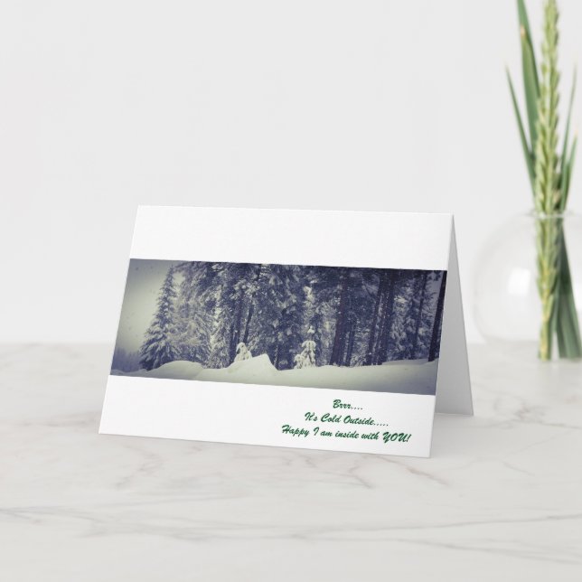 Brrr....It's Cold Outside Note Card (Front)