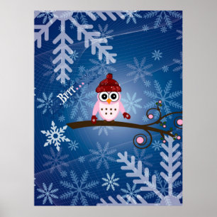 Brrr...Pink Owl, Poster