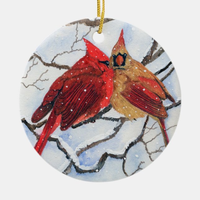 Brrrrr it's Cold Ceramic Tree Decoration (Front)