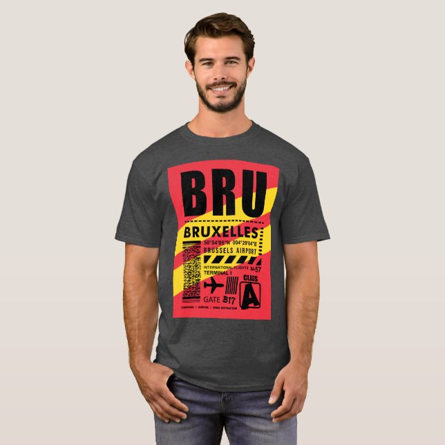 BRU Brussels Airport T-Shirt (Front Full)