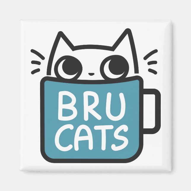 Bru Cats Magnet (Front)