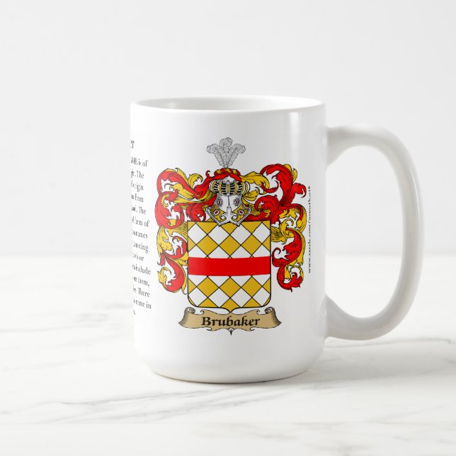 Brubaker, the Origin, the Meaning and the Crest Coffee Mug (Right)
