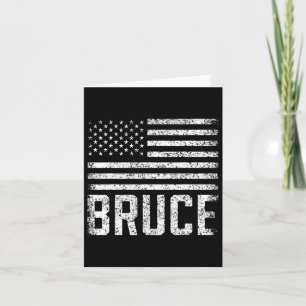 Bruce Birthday Forename Name Personalised Usa 1  Card