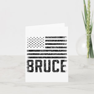 Bruce Birthday Forename Name Personalised Usa Card
