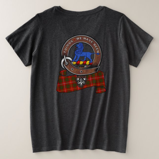 Bruce Clan Badge T-Shirt Plus Size T-Shirt (Design Back)