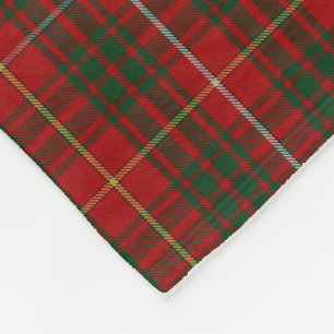 Bruce Clan Tartan Plaid Fleece Blanket