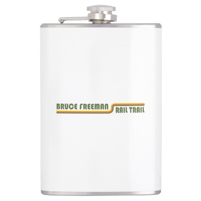 Bruce Freeman Rail Trail Hip Flask (Front)