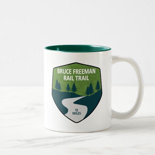 Bruce Freeman Rail Trail Two-Tone Coffee Mug (Right)