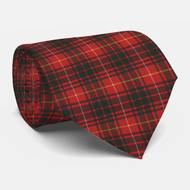 Bruce Modern Original Scottish Clan Tartan Tie (Rolled)