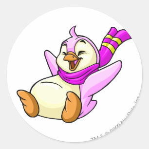 Bruce Pink Classic Round Sticker