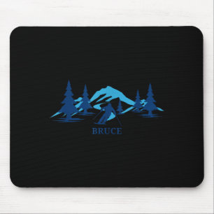 Bruce ski resort skiing skier mouse pad