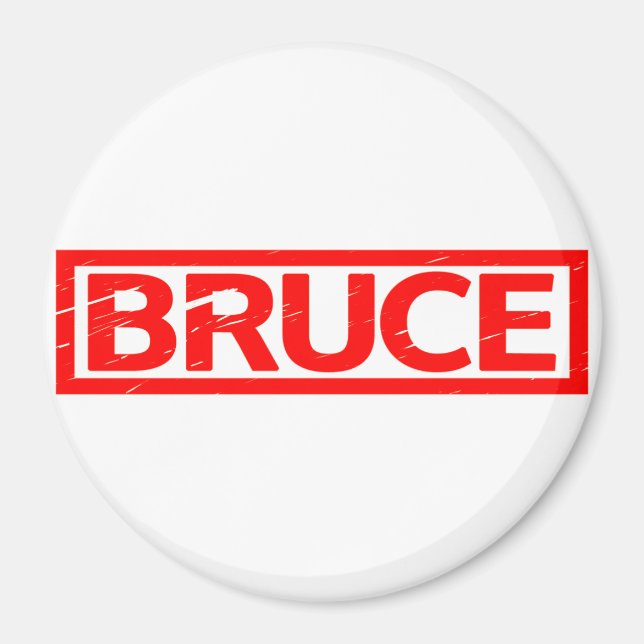 Bruce Stamp Magnet (Front)