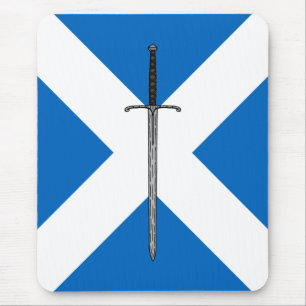 Bruce Sword on Saltire Mouse Pad