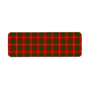 Bruce tartan red green plaid