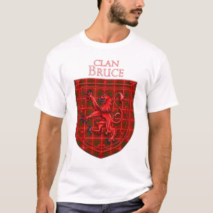 Bruce Tartan Scottish Plaid Lion Rampant T-Shirt
