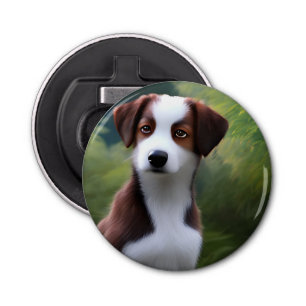Bruce The Border Collie Puppy, Bottle Opener
