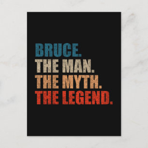 Bruce The Man The Myth The Legend Postcard